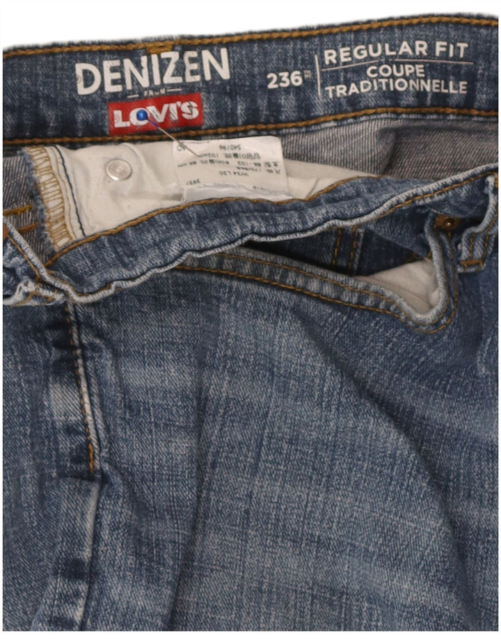 Levi's Damen Denizen Regular Fit Straight Jeans W34 L30 Blau