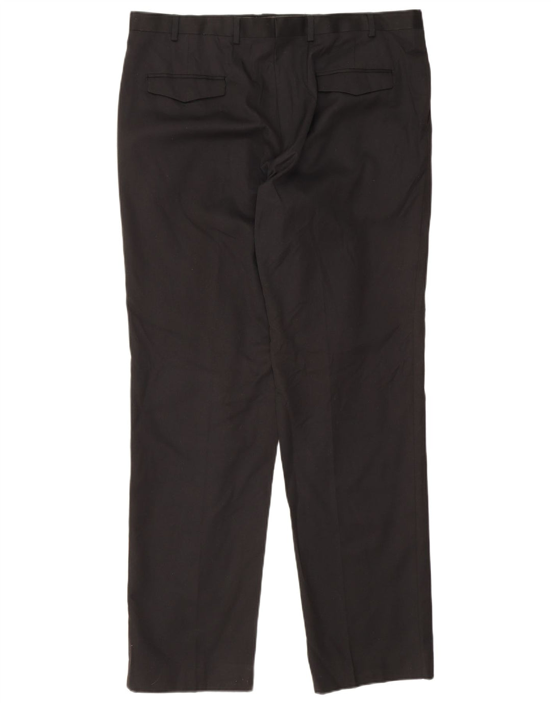 Marks & Spencer Herren-Anzughose mit maßgeschneiderter Passform, gerade, W38, L33, Schwarz