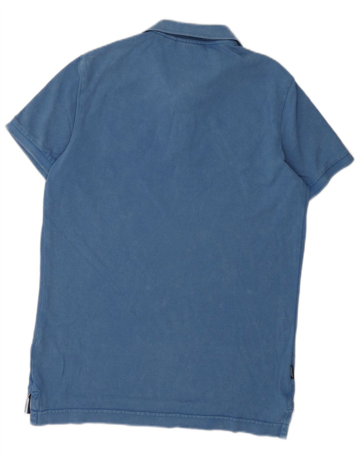 Superdry Herren-Poloshirt, große blaue Baumwolle