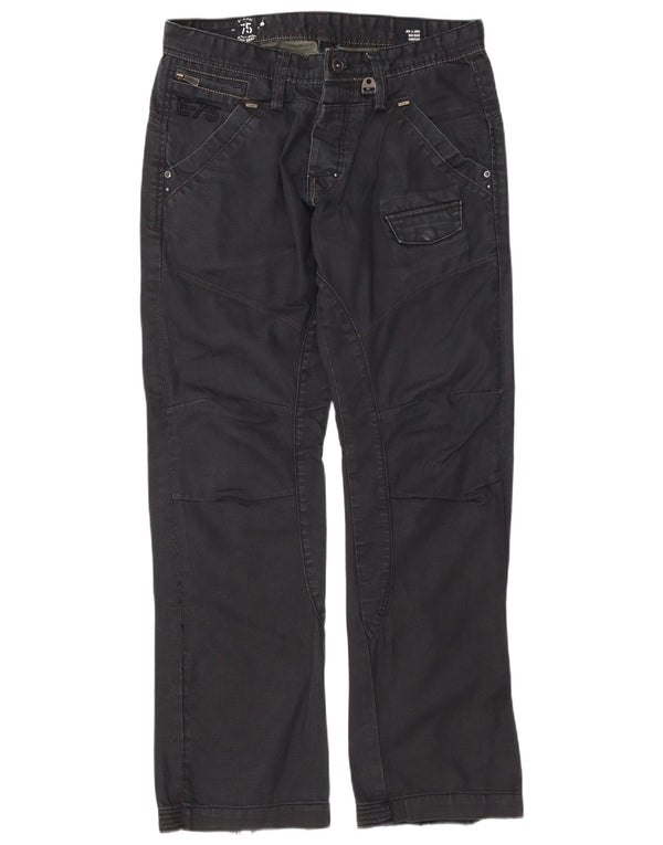 Jack & Jones Herren Straight Jeans W34 L34 Schwarze Baumwolle