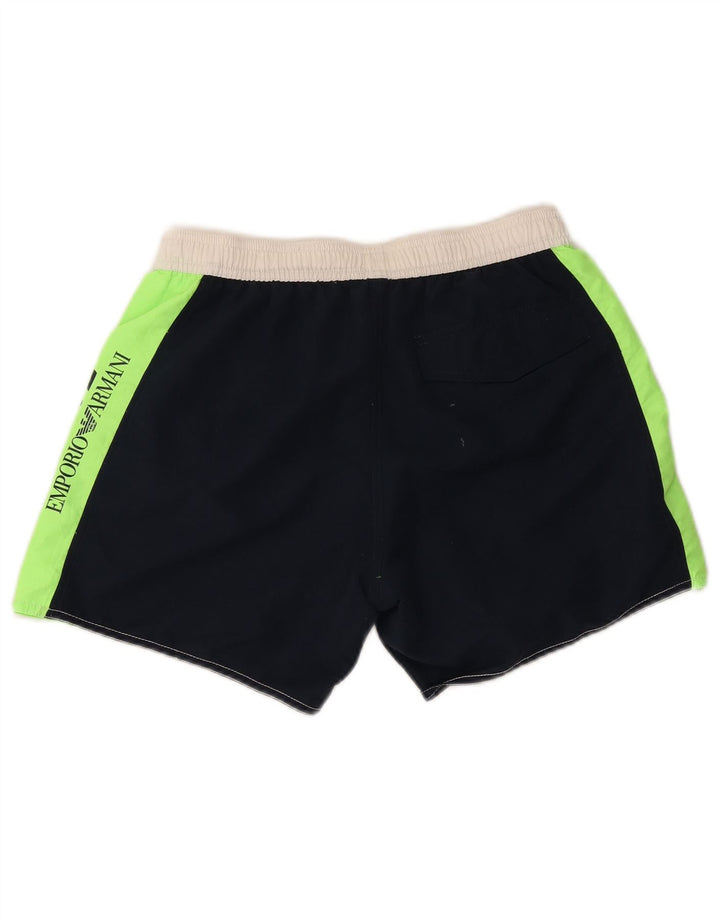 Emporio Armani Herren-Badeshorts, EU 48, mittelgroß, mehrfarbig, Farbblock