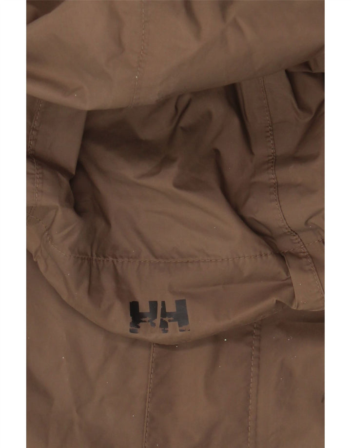 Helly Hansen Herren-Regenjacke mit Kapuze, UK 40, Größe L, beige, Polyamid
