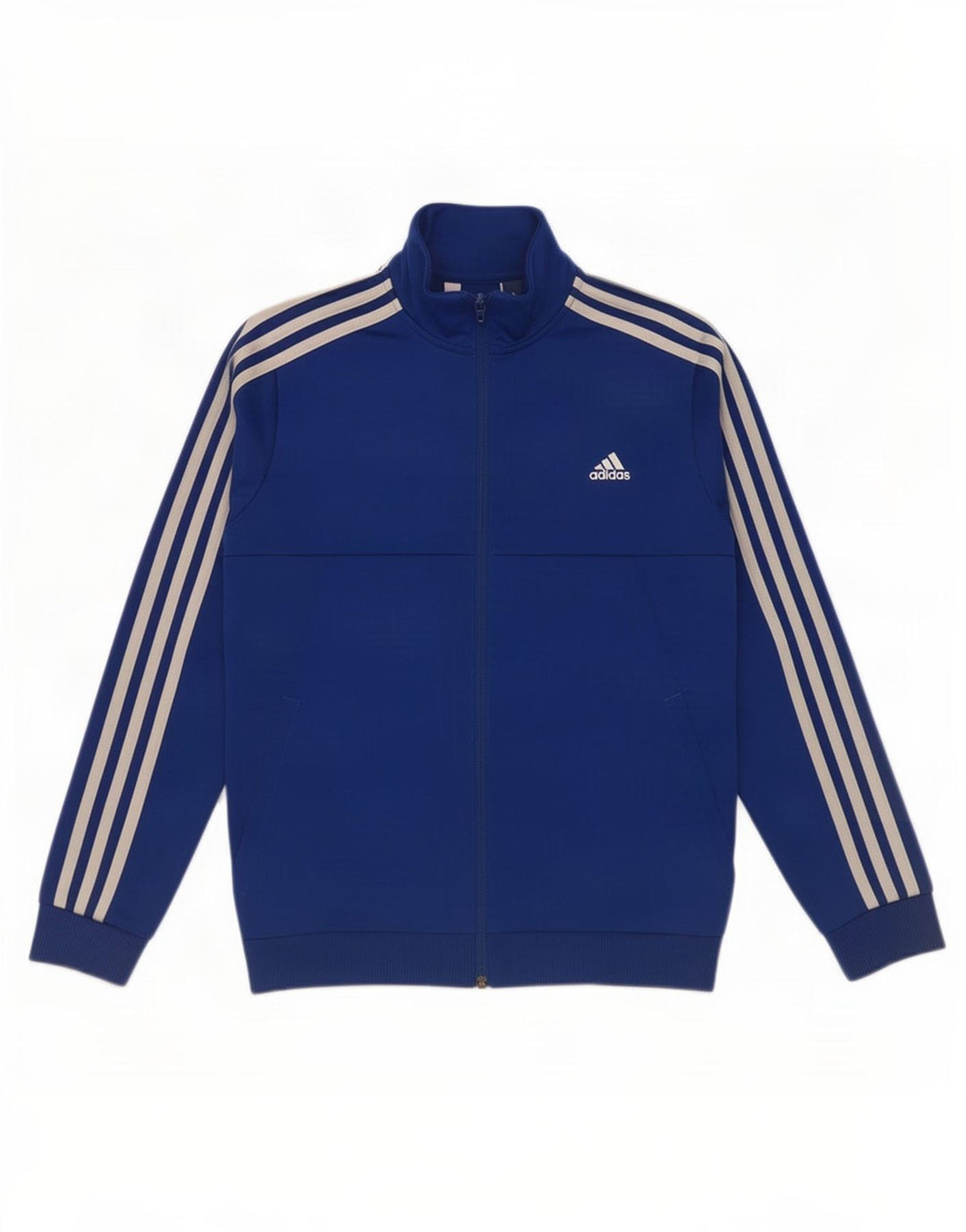 Adidas Jungen Trainingsanzug Top Jacke 11-12 Jahre Blaues Polyester