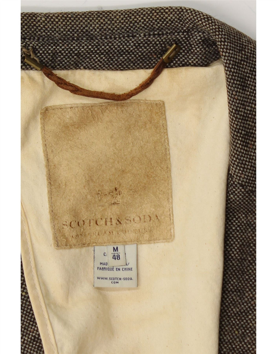 SCOTCH & SODA Herren 1-Knopf-Blazer IT 48 Mittelbraun