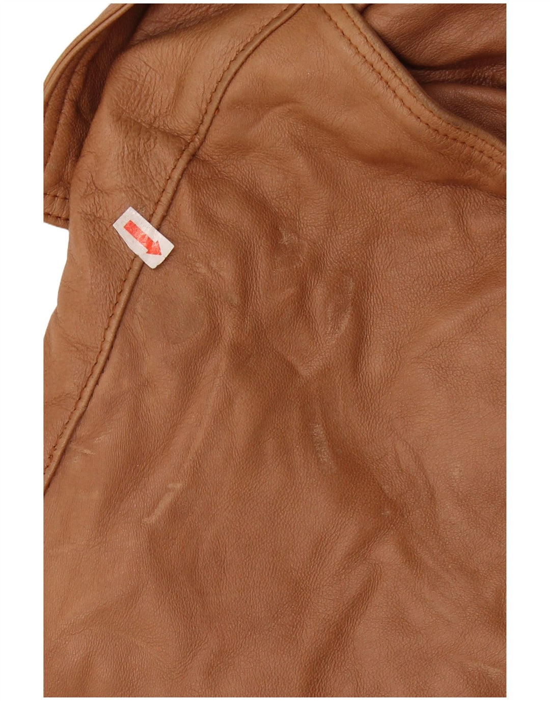 VINTAGE Herren Militärlederjacke UK 44 2XL Braunes Leder