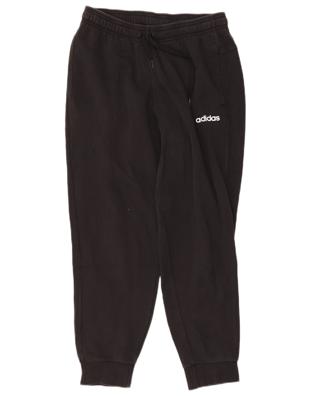 ADIDAS Mens Tracksuit Trousers Joggers Medium  Black Cotton
