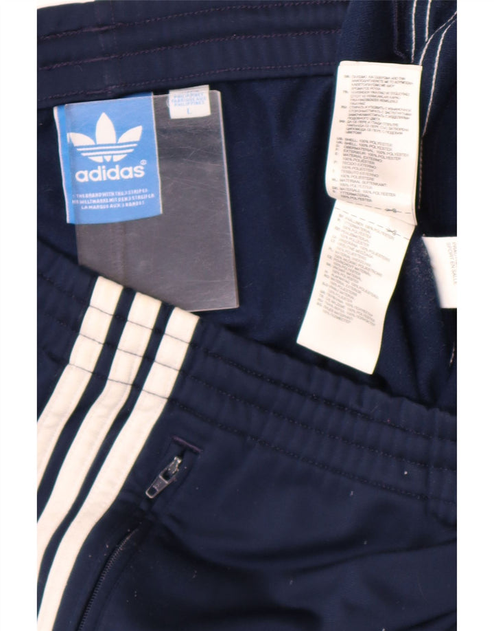 Adidas Herren-Trainingshose, groß, marineblau, Polyester