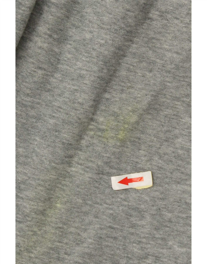 Nike Herren-Trainingsanzug, groß, graue Farbblock-Baumwolle