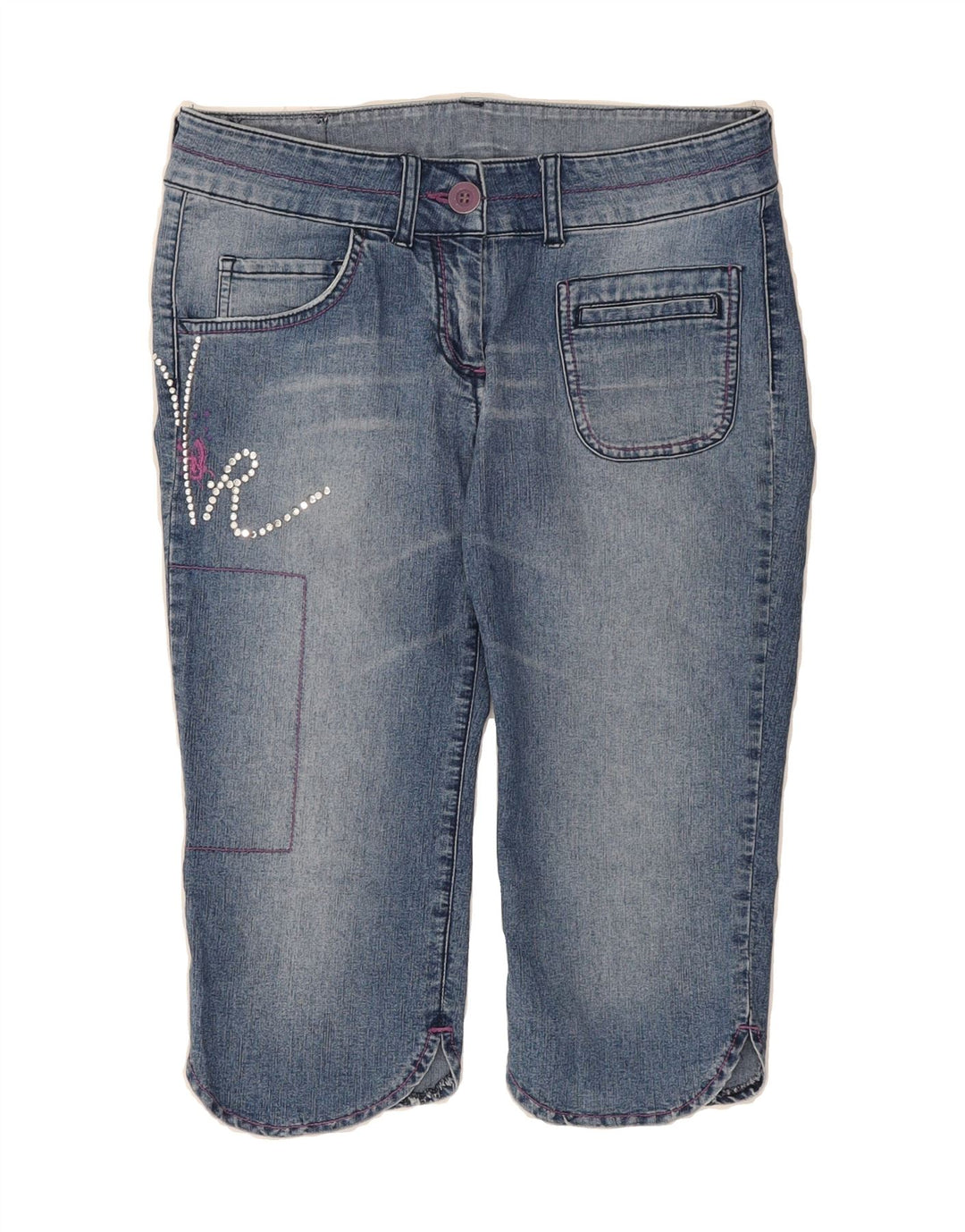 RIFLE Womens Denim Shorts W26 Small Blue Cotton Vintage Rifle and Second-Hand Rifle from Messina Hembry 