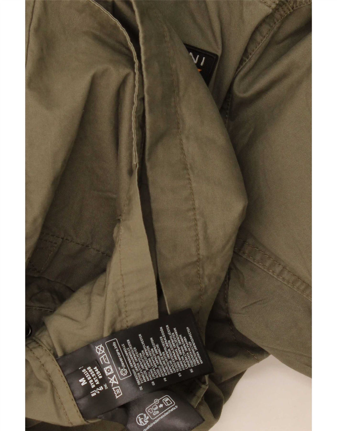 Brandit Herren-Militärjacke mit Grafik, UK 38, mittlere Khaki-Baumwolle