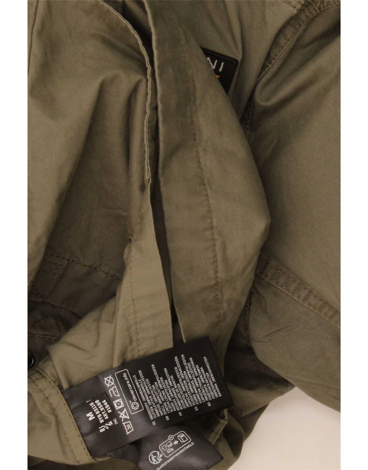 Brandit Herren-Militärjacke mit Grafik, UK 38, mittlere Khaki-Baumwolle