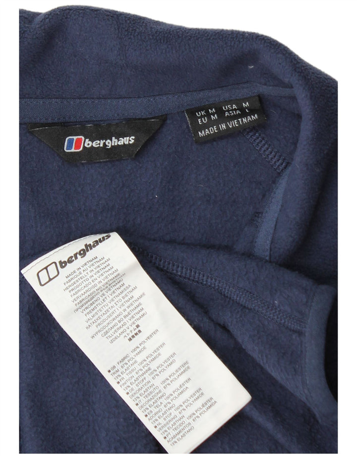 Berghaus Herren-Fleecepullover mit Reißverschluss am Hals, mittleres Marineblau, Polyester