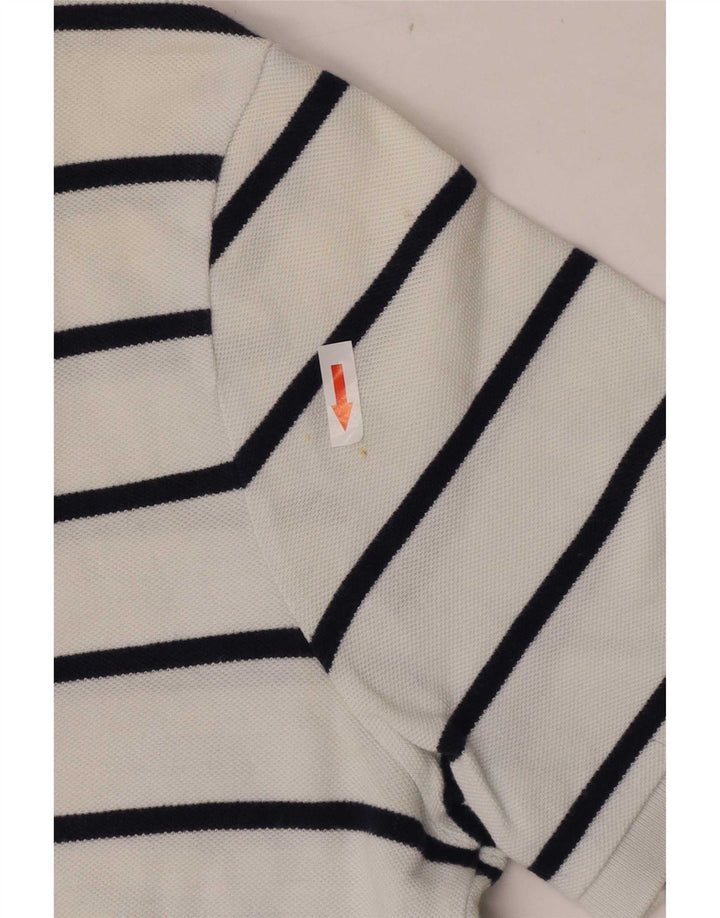 Polo Ralph Lauren Herrenhemd aus mittelweißer, gestreifter Baumwolle