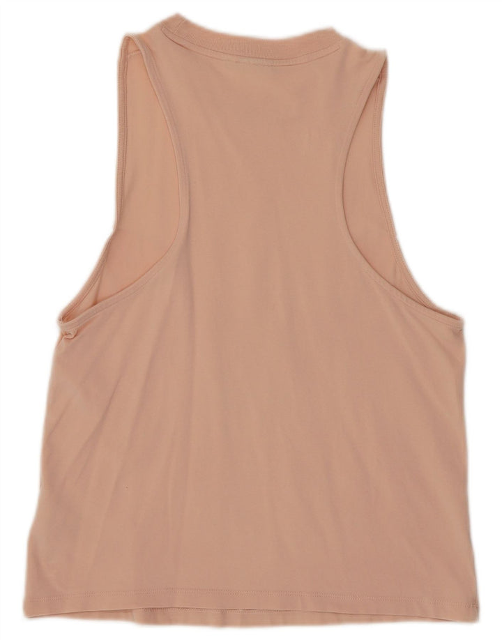 ADIDAS Damen Graphic Vest Top UK 8 Small Rosa Baumwolle