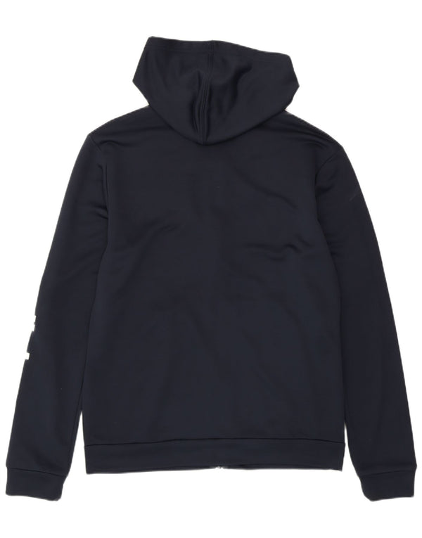 ADIDAS Damen Graphic Zip Hoodie Pullover UK 16/18 Large Marineblau