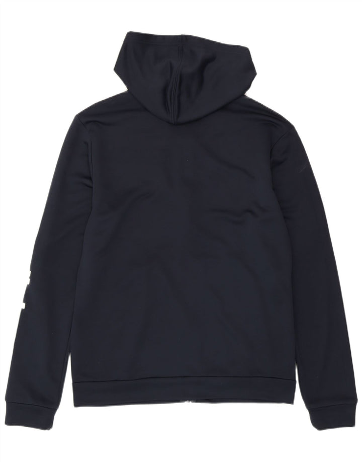 ADIDAS Damen Graphic Zip Hoodie Pullover UK 16/18 Large Marineblau