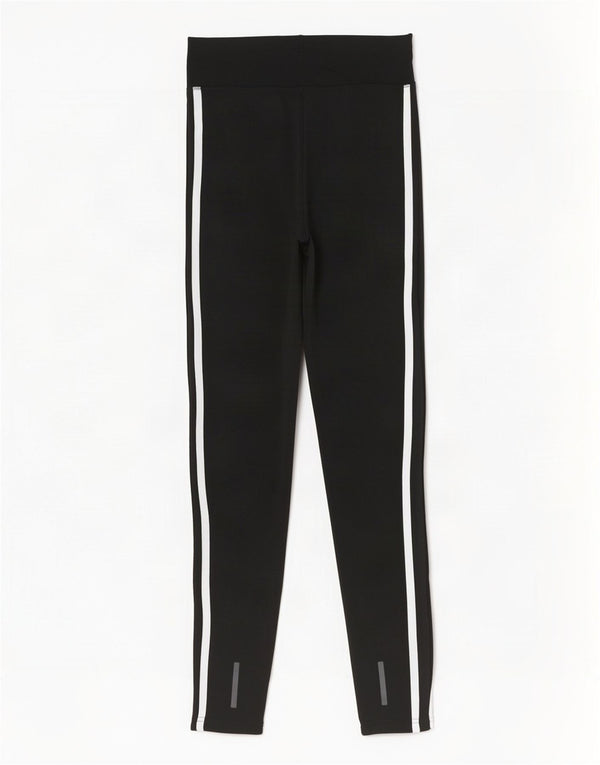 Adidas Damen Leggings UK 4/6 XS Schwarz Baumwolle Sport