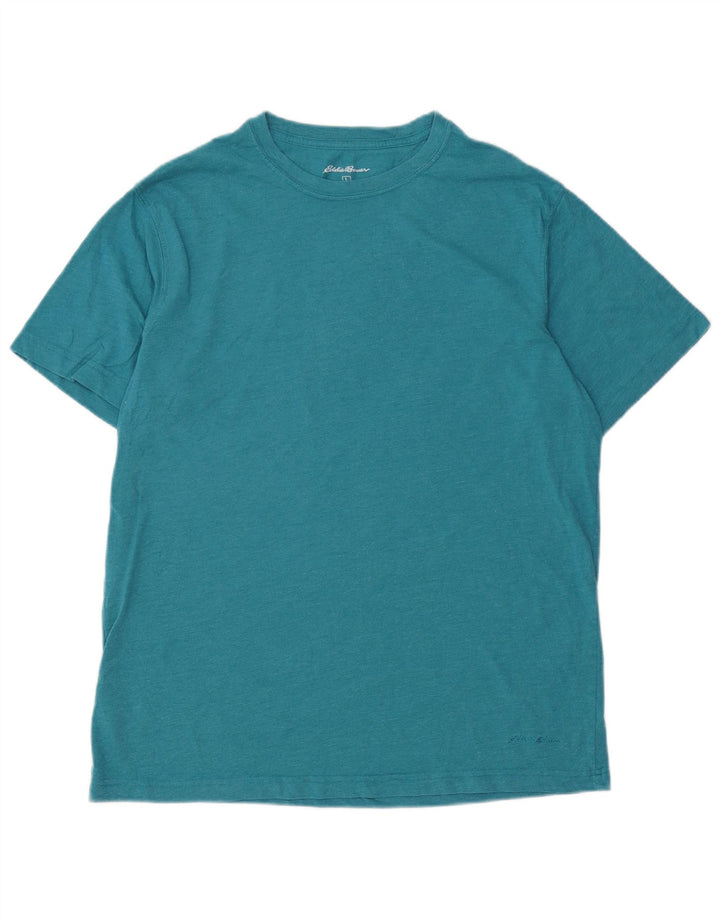 EDDIE BAUER Herren T-Shirt Top Large Blau Baumwolle