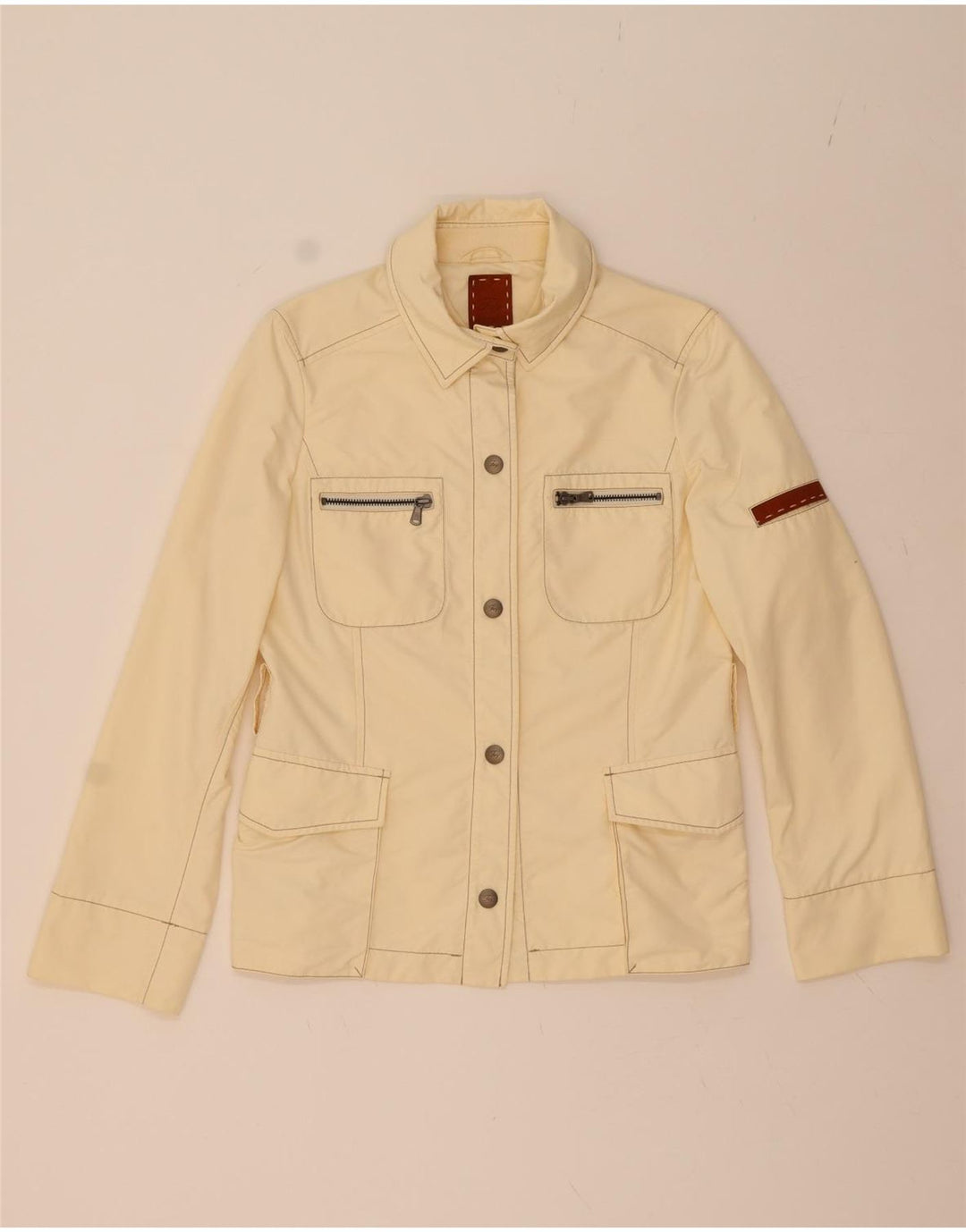FAY Womens Utility Jacket UK 14 Medium Beige Vintage Fay and Second-Hand Fay from Messina Hembry 