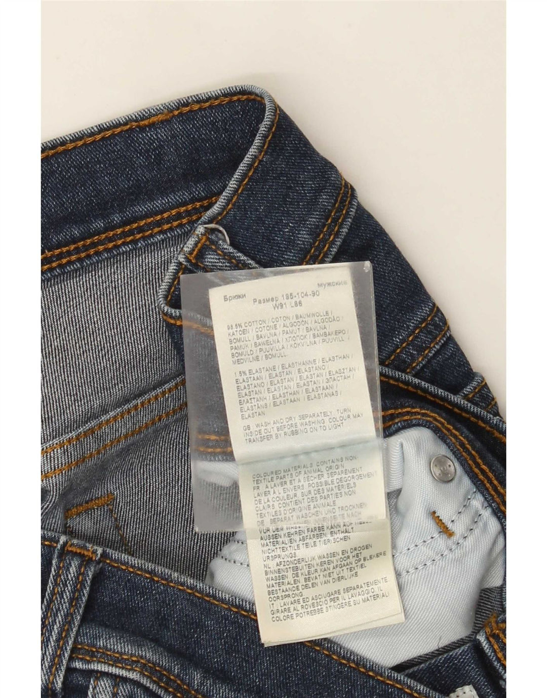 Wrangler Herren Texas Straight Jeans W36 L34 Marineblaue Baumwolle