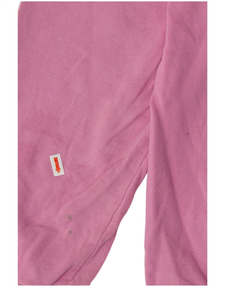 FAT FACE Damen Sweatshirt Pullover UK 12 Mittelrosa Baumwolle