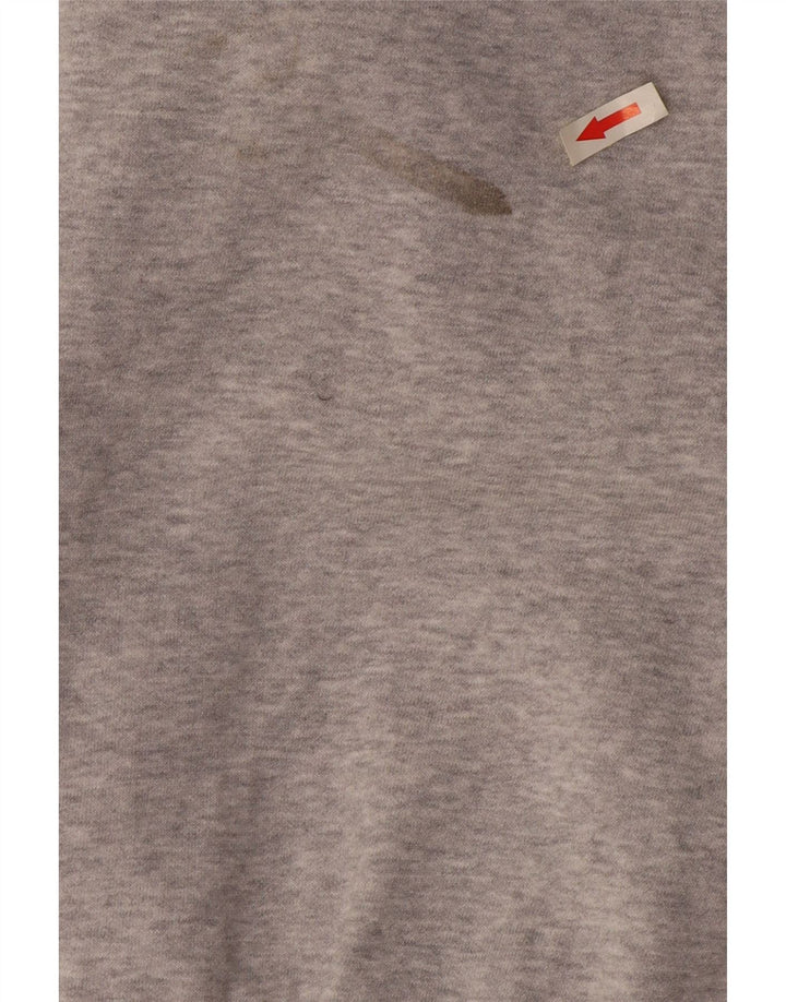 Puma Damen Grafik-Sweatshirt-Pullover aus mittelgrauer Baumwolle