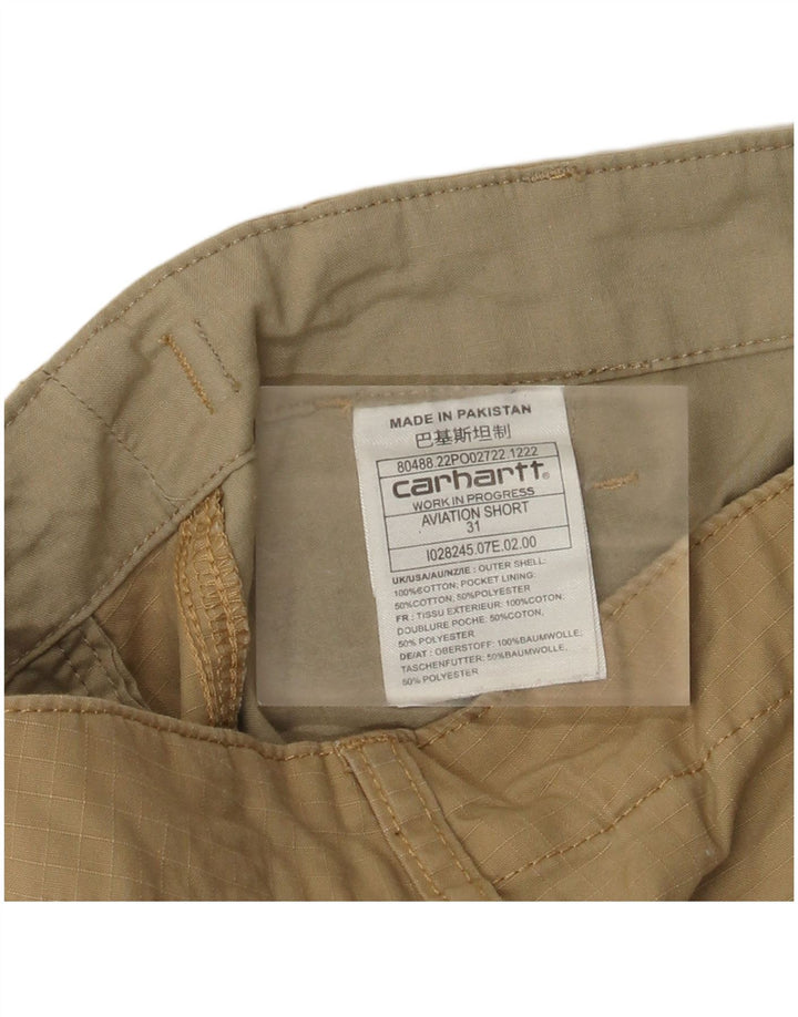 CARHARTT Herren Cargoshorts W31 Mittelbeige Baumwolle