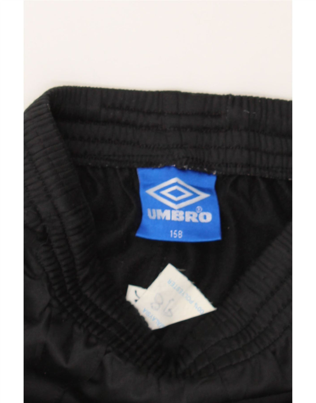 UMBRO Boys Tracksuit Trousers Joggers 12-13 Years  Black Polyester Vintage Umbro and Second-Hand Umbro from Messina Hembry 