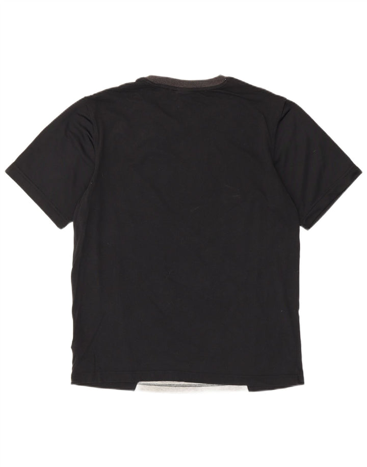 Nike Herren-T-Shirt mit Grafik, Medium, Schwarz, Colourblock-Baumwolle