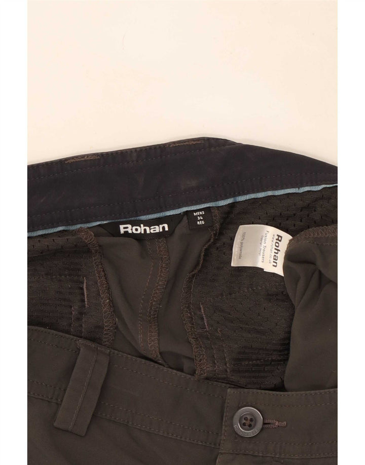 Gerade Chino-Hose für Herren von Rohan, W34, L29, Khaki, Polyester