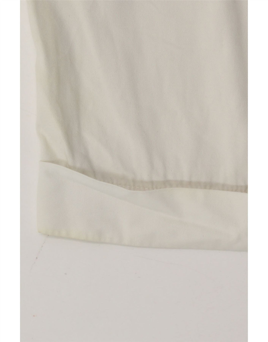 Benetton Damen Chinoshorts IT 42 Medium W30 Weiße Baumwolle