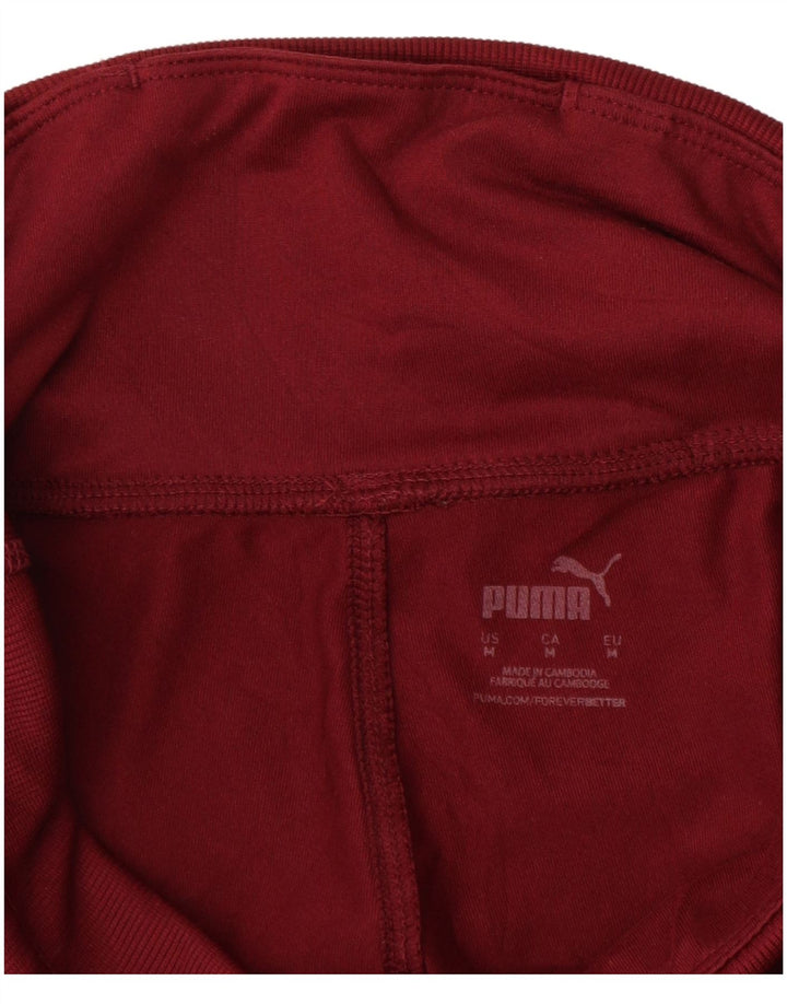 PUMA Damen Trainingshose Jogger UK 12 Medium Maroon Polyester