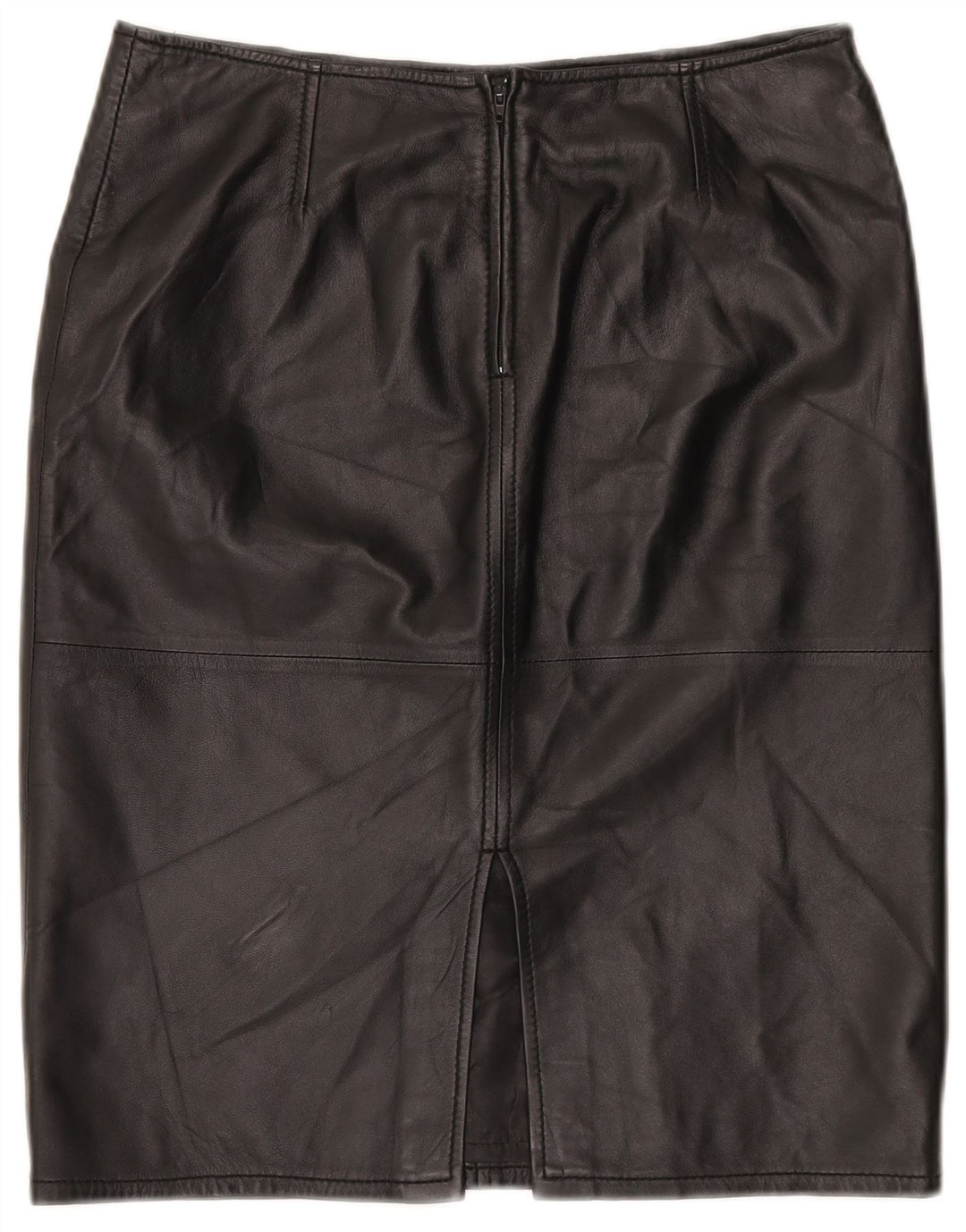CONBIPEL Damen Niama Lederrock IT 42 Medium W32 Schwarzes Leder
