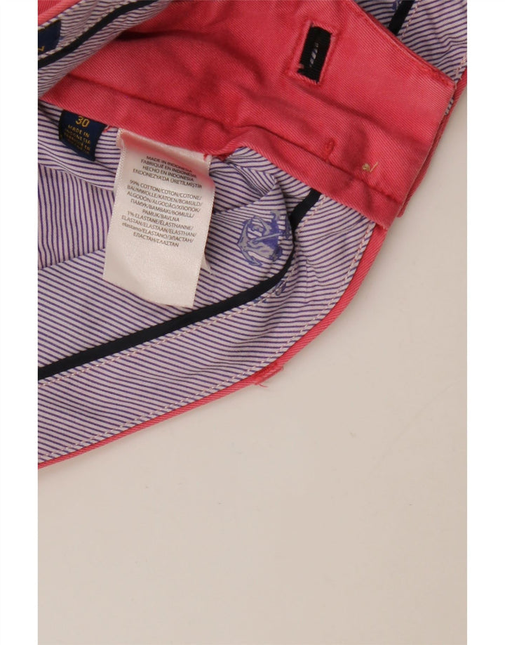 RALPH LAUREN Herren Chinoshorts W30 mittelrosa Baumwolle