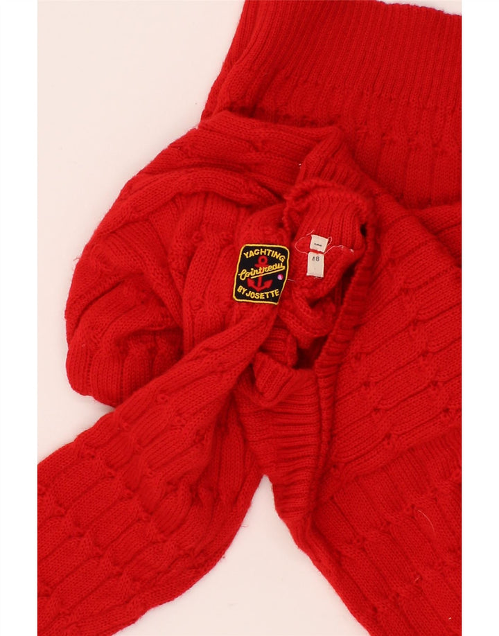 VINTAGE Womens Boat Neck Jumper Sweater IT 48 XL Red Vintage Vintage and Second-Hand Vintage from Messina Hembry 