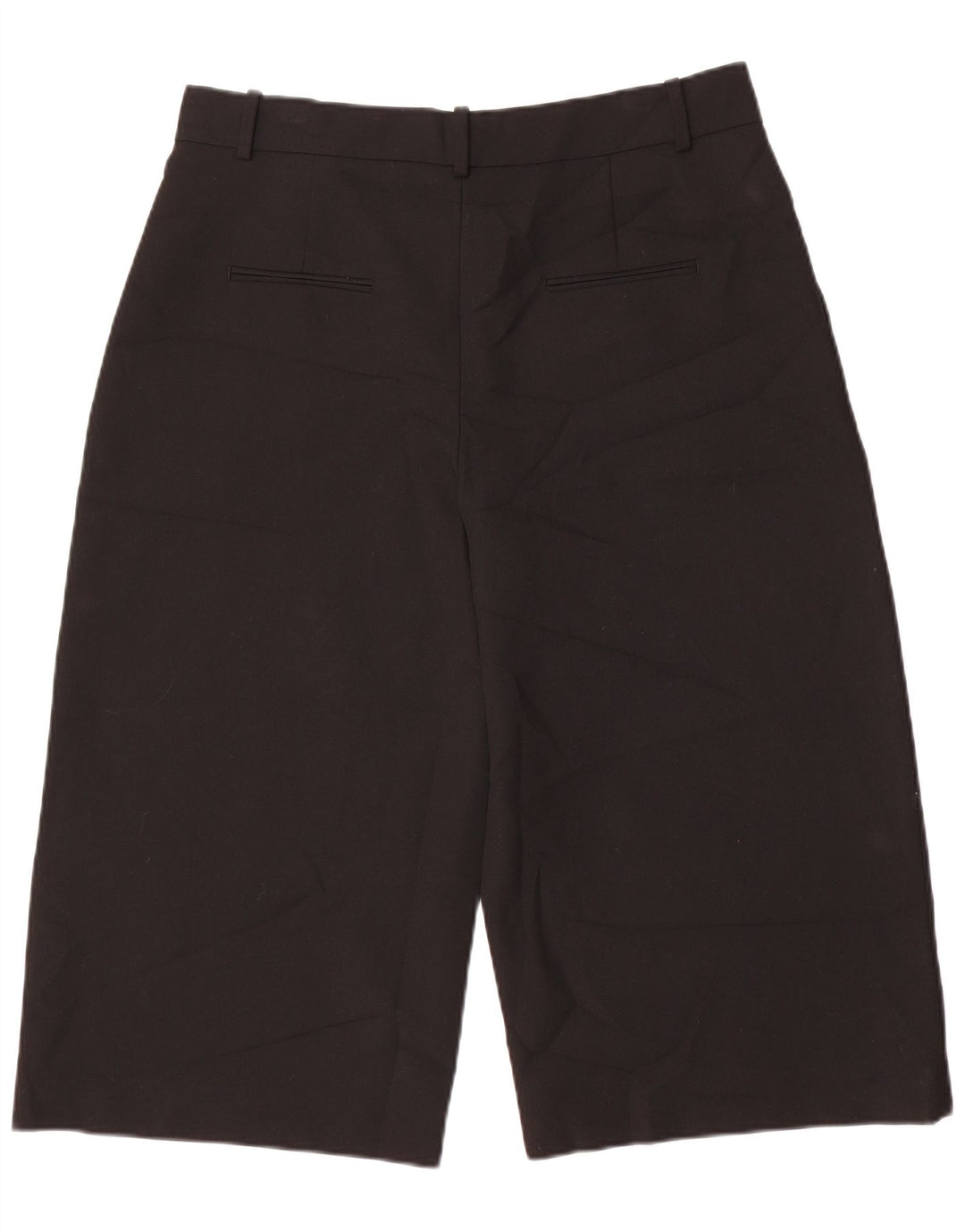 Zara Damen Capri-Hose mit hoher Taille, XL, Schwarz