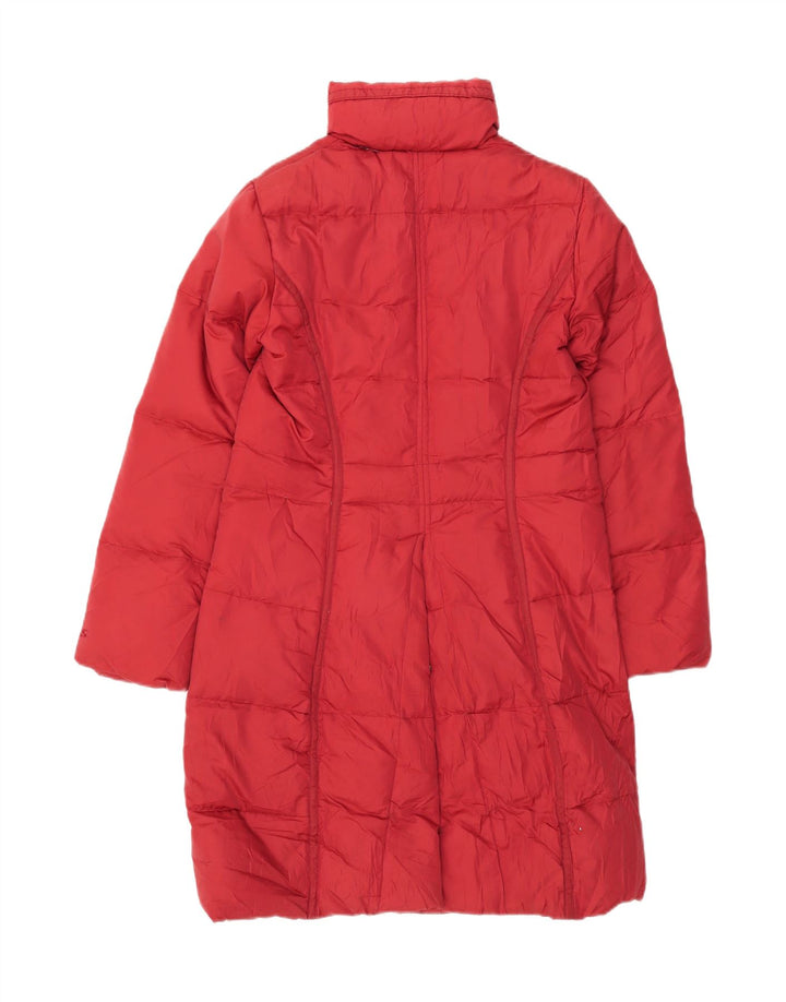 GAS Womens Padded Coat UK 12 Medium Red Polyamide Vintage Gas and Second-Hand Gas from Messina Hembry 