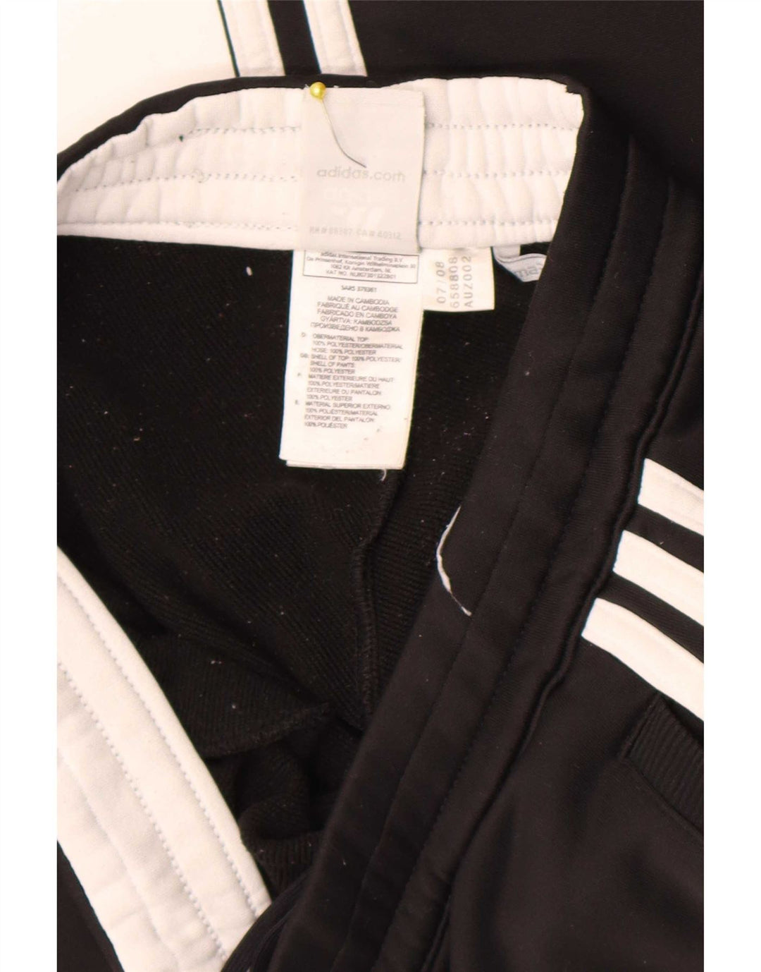 Adidas Damen Clima 365 Trainingshose UK 8 Small Schwarz Polyester