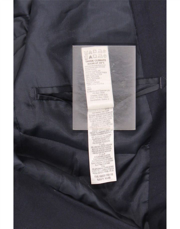 Marks & Spencer Herren-Blazer mit normaler Passform, Gr. 36, Marineblau