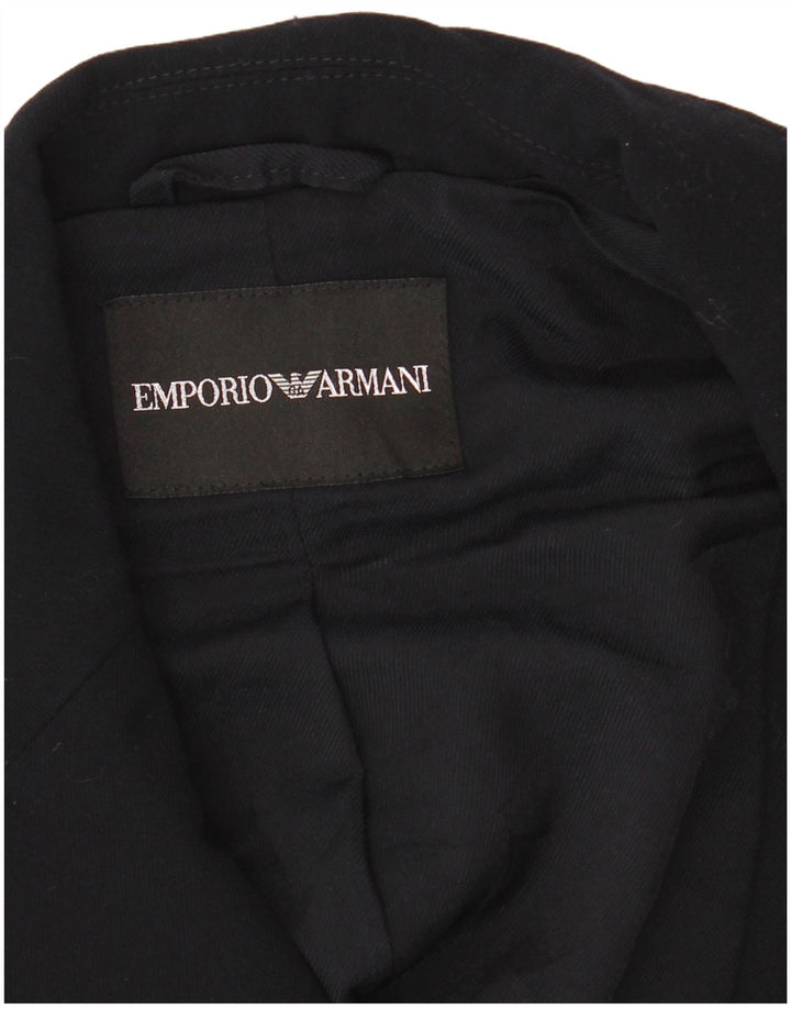 Emporio Armani Damen 2-Knopf-Blazerjacke UK 8 Small Marineblau