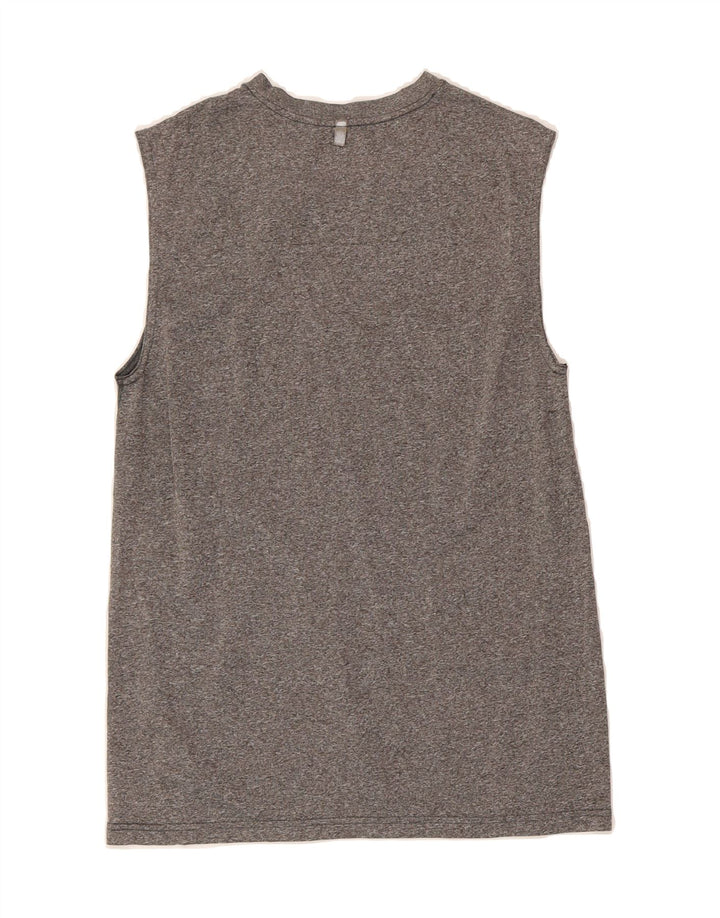 RUSSELL ATHLETIC Mens Training Vest Top UK 34/36 Small Grey Polyester Vintage Russell Athletic and Second-Hand Russell Athletic from Messina Hembry 