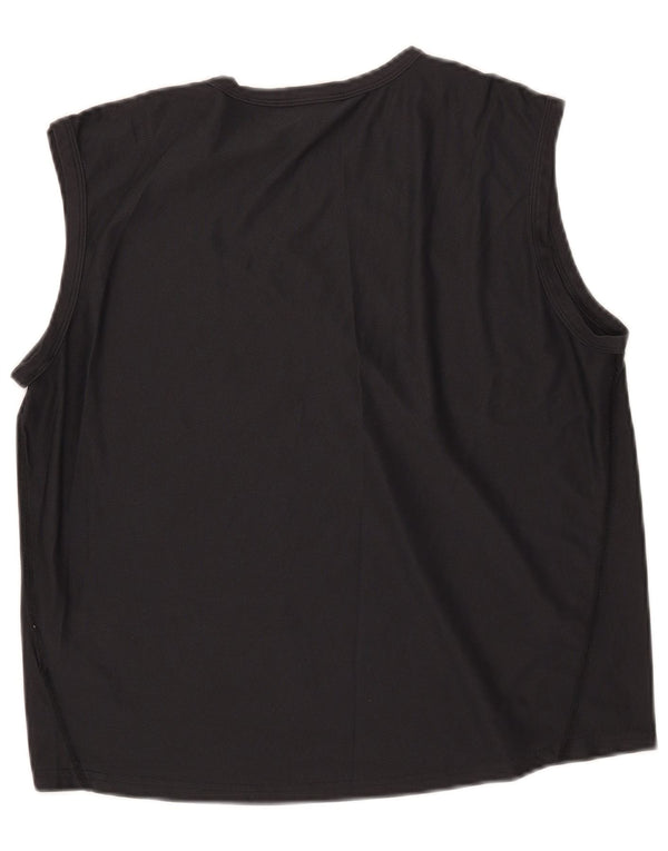Nike Herren Weste Top UK 39/41 Medium Schwarz Polyester
