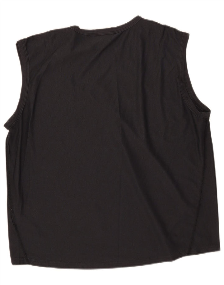 Nike Herren Weste Top UK 39/41 Medium Schwarz Polyester