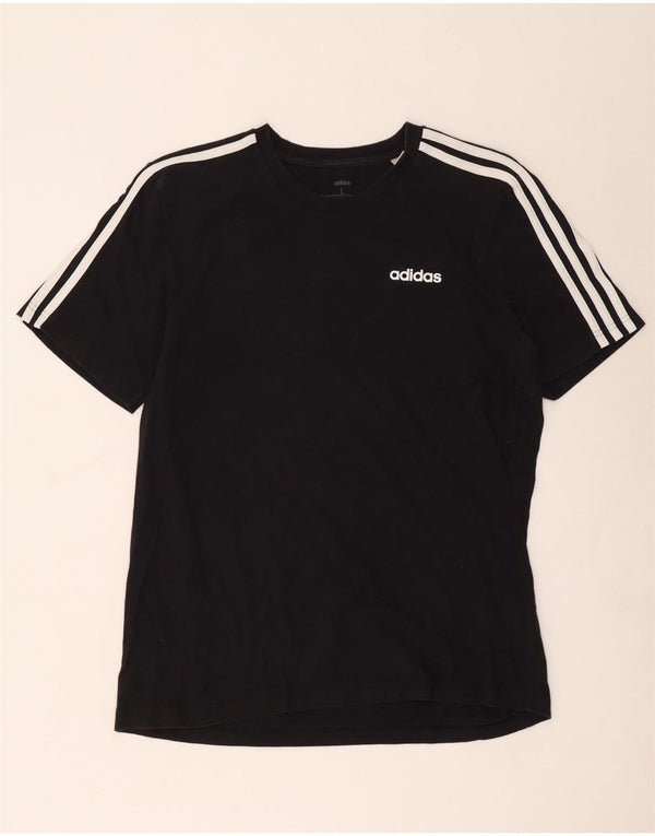 Adidas Herren T-Shirt Top Large Schwarz Baumwolle