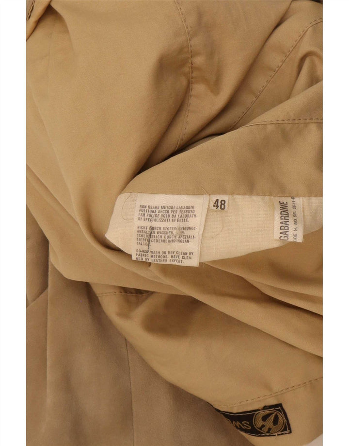 Vintage Herren Wende-Wildlederjacke IT 48 Mittelbeiges Leder