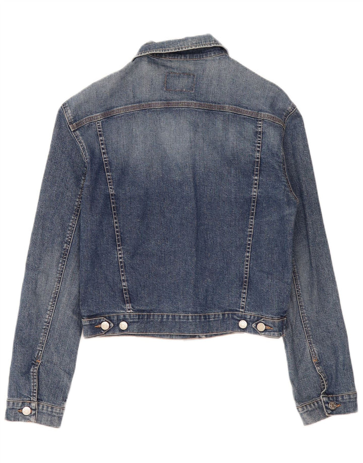 RIFLE Crop Jeansjacke für Mädchen, 15–16 Jahre, 2XL, blaue Baumwolle