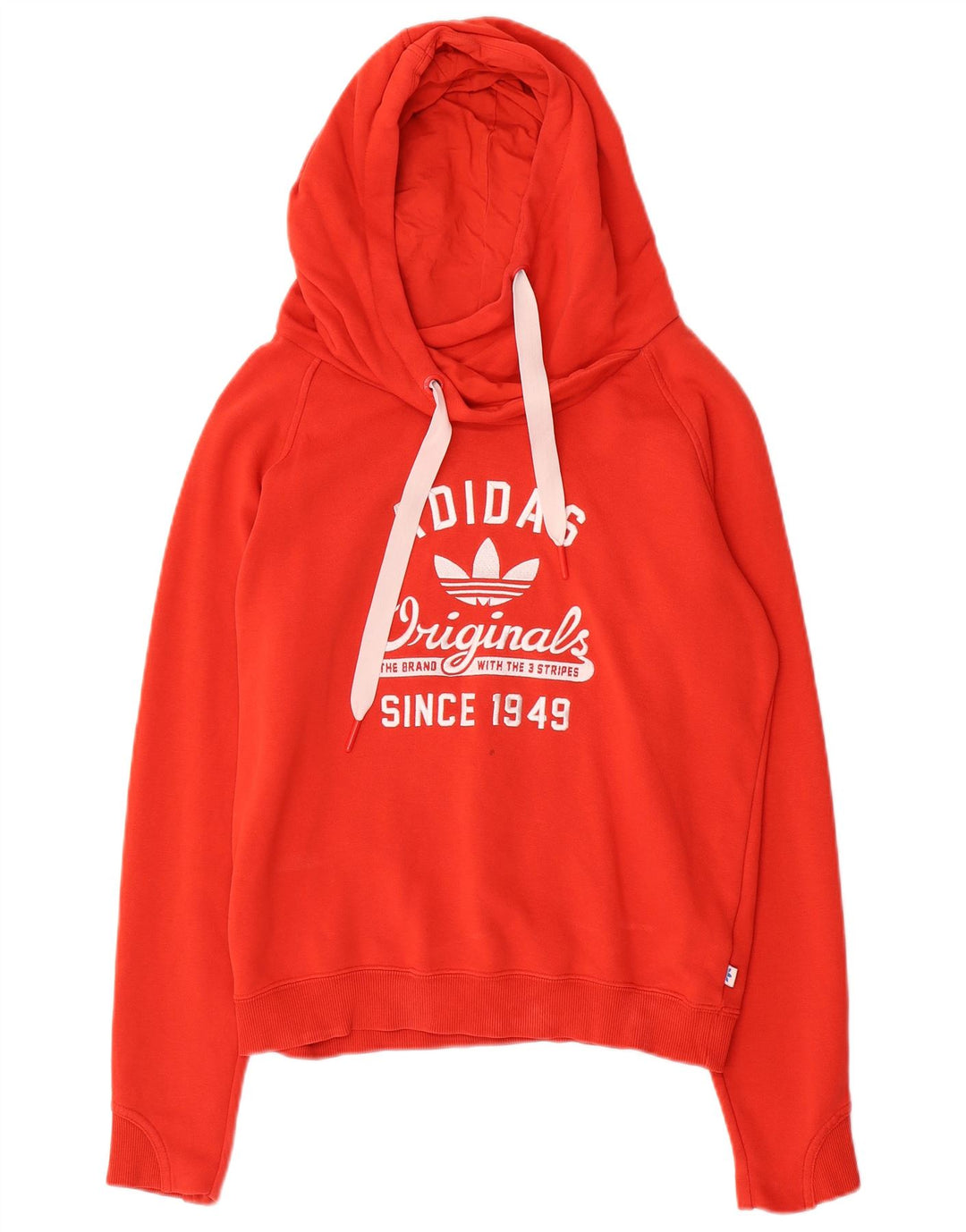 Adidas Damen Graphic Hoodie Pullover UK 12 Mittelrot