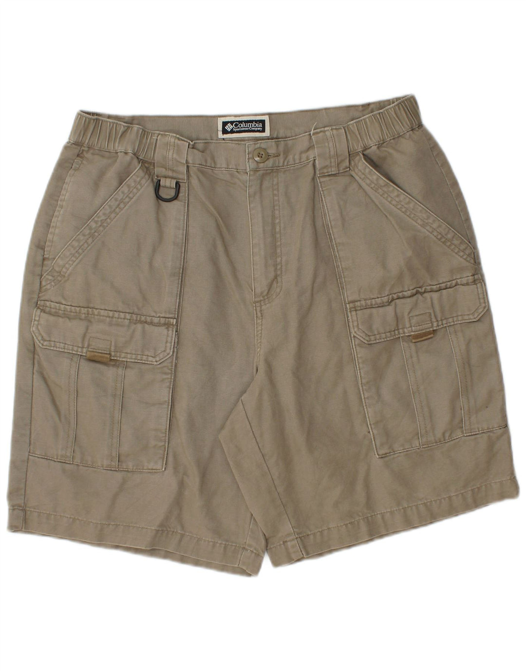 Columbia Herren Cargo-Shorts W34, große Khaki-Baumwolle