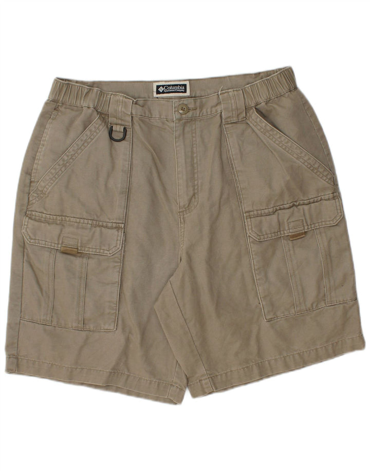Columbia Herren Cargo-Shorts W34, große Khaki-Baumwolle