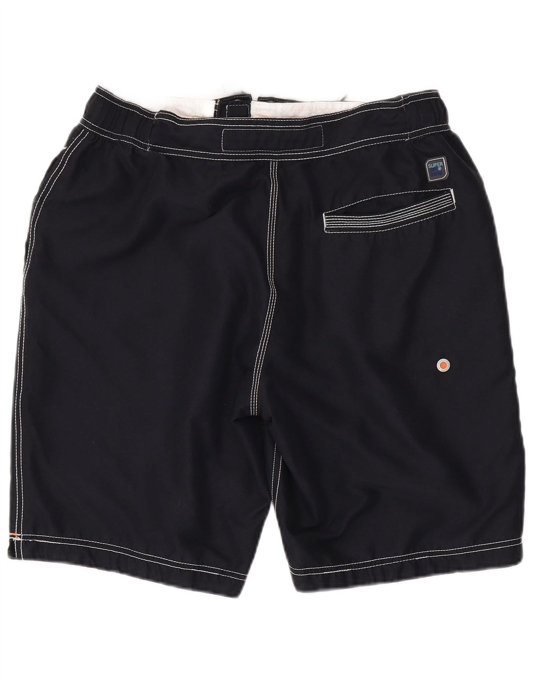 Superdry Herren-Badeshorts mit Grafik, XL, Marineblau, Polyester